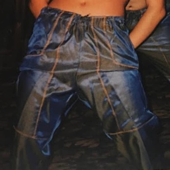 Purple Orange Straight Leg Reflective Dance Pants - Picture 2 of 12